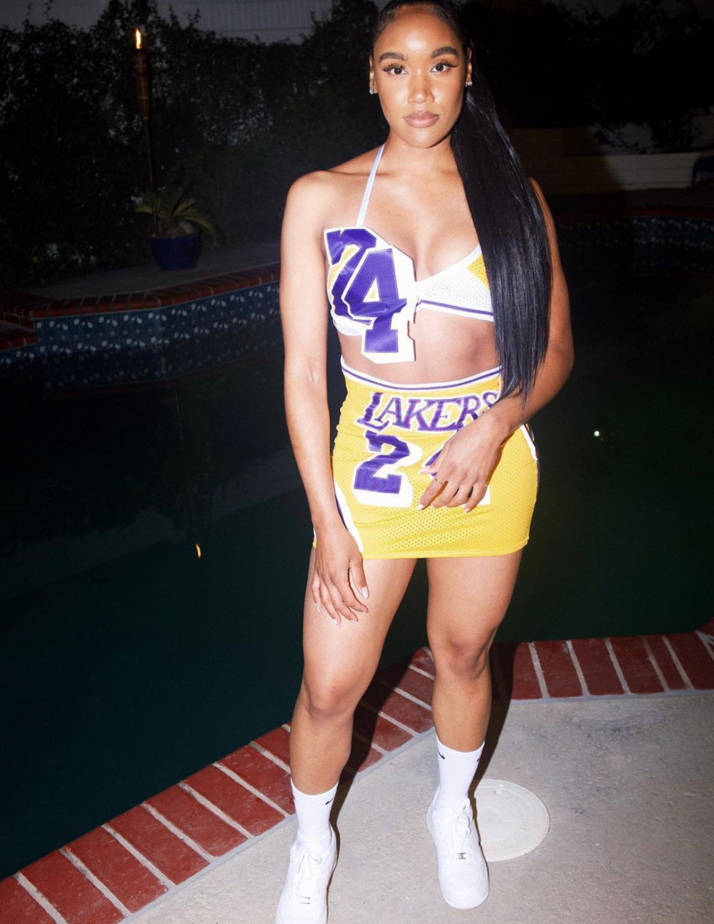 Lakers 24 Custom Jersey Set