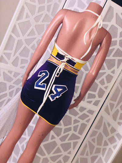 Lakers Bryant 24 Custom Jersey Set